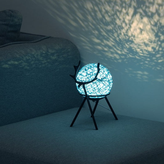 Couples Bedside Lamp Bedroom Girl Retro Style Romantic Night Light