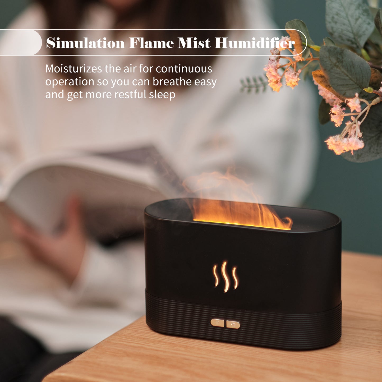 Electric Aroma Diffuser Humidifier For Bedroom With Night Light Home Decor