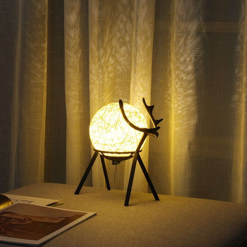Couples Bedside Lamp Bedroom Girl Retro Style Romantic Night Light