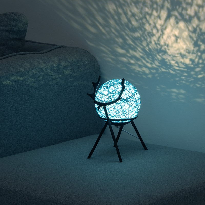 Couples Bedside Lamp Bedroom Girl Retro Style Romantic Night Light