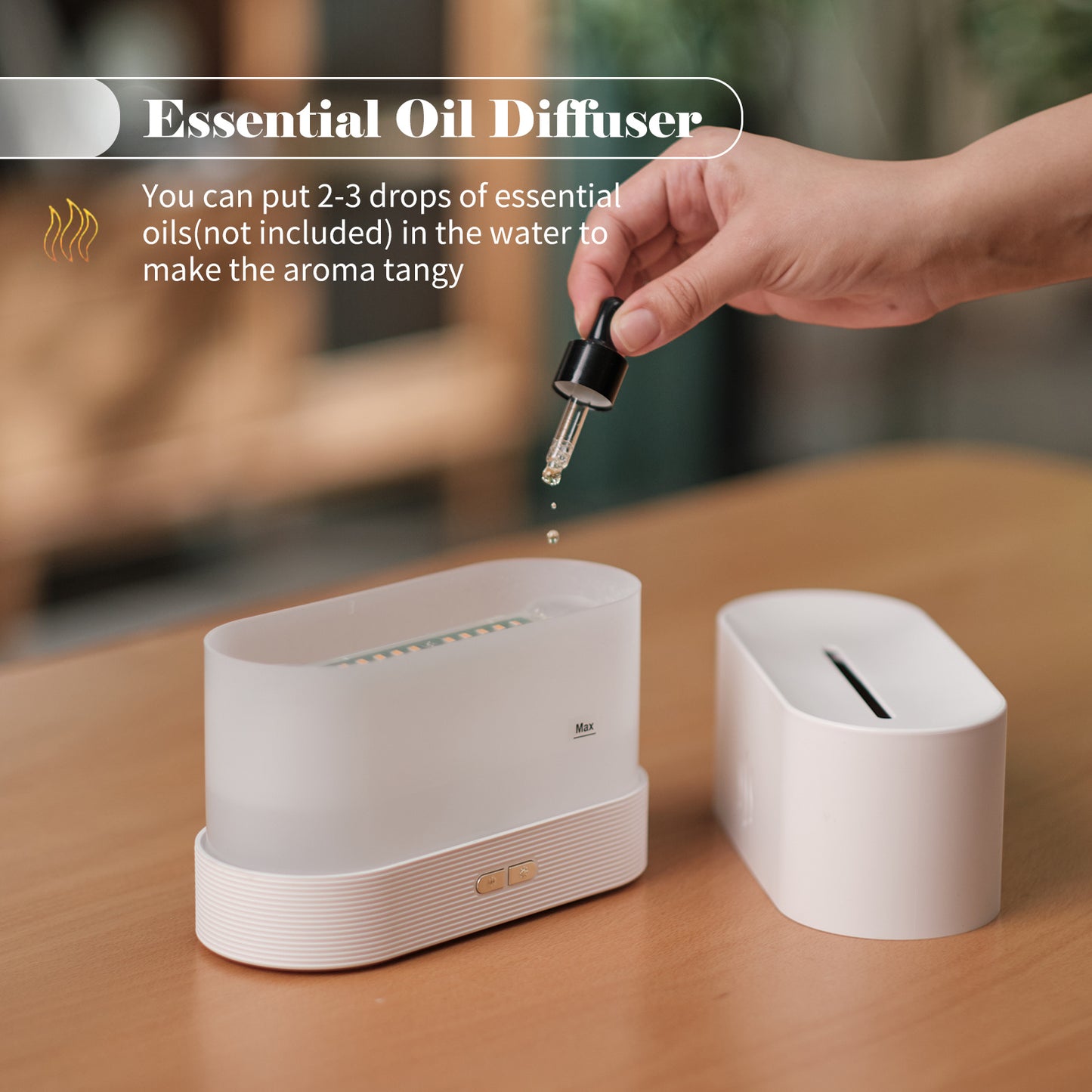 Electric Aroma Diffuser Humidifier For Bedroom With Night Light Home Decor