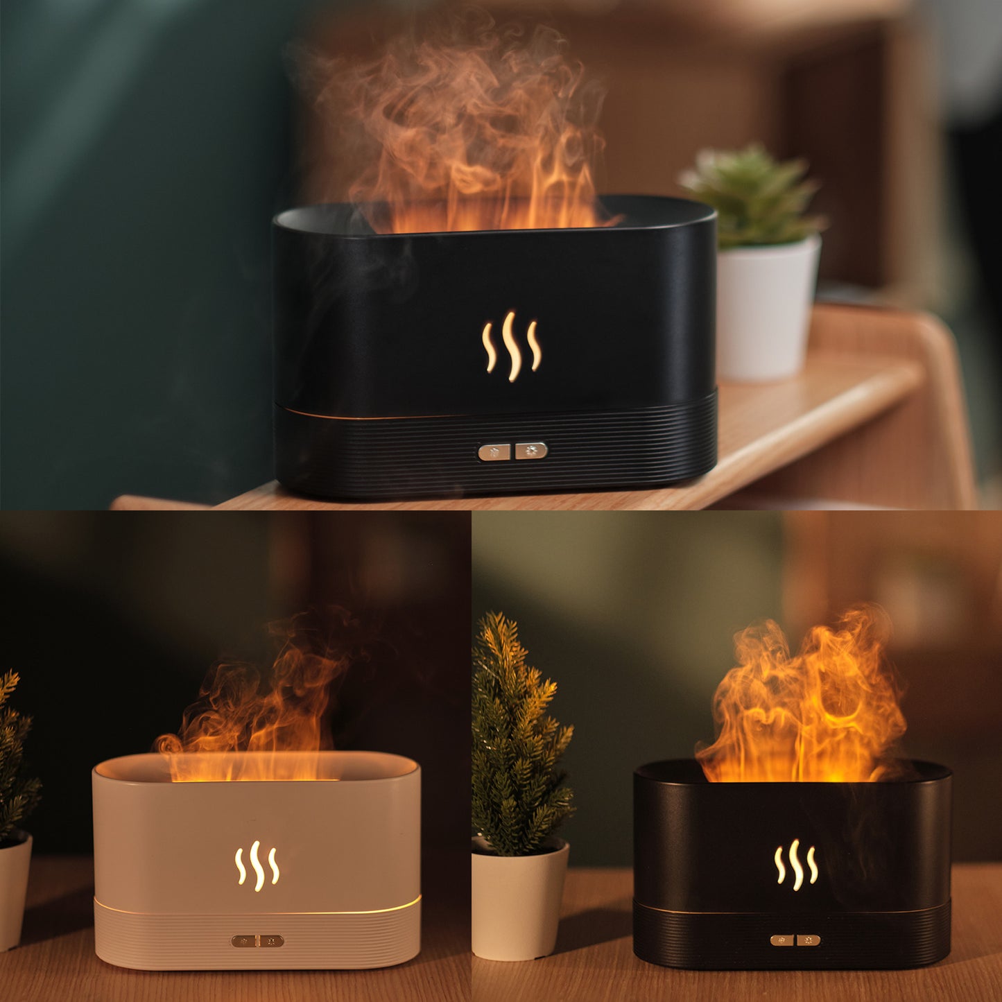 Electric Aroma Diffuser Humidifier For Bedroom With Night Light Home Decor